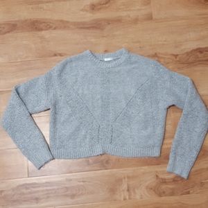 Ardene cropped grey sweater, size small